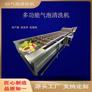 商用毛豆气泡果蔬清洗机全自动酸菜脱盐机辣椒喷淋气泡清洗设备