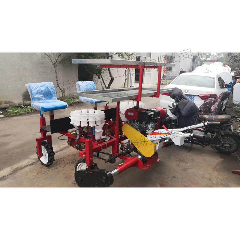 自走式蔬果移栽机双垄辣椒苗栽种设备蔬菜大棚种植秧苗种植机