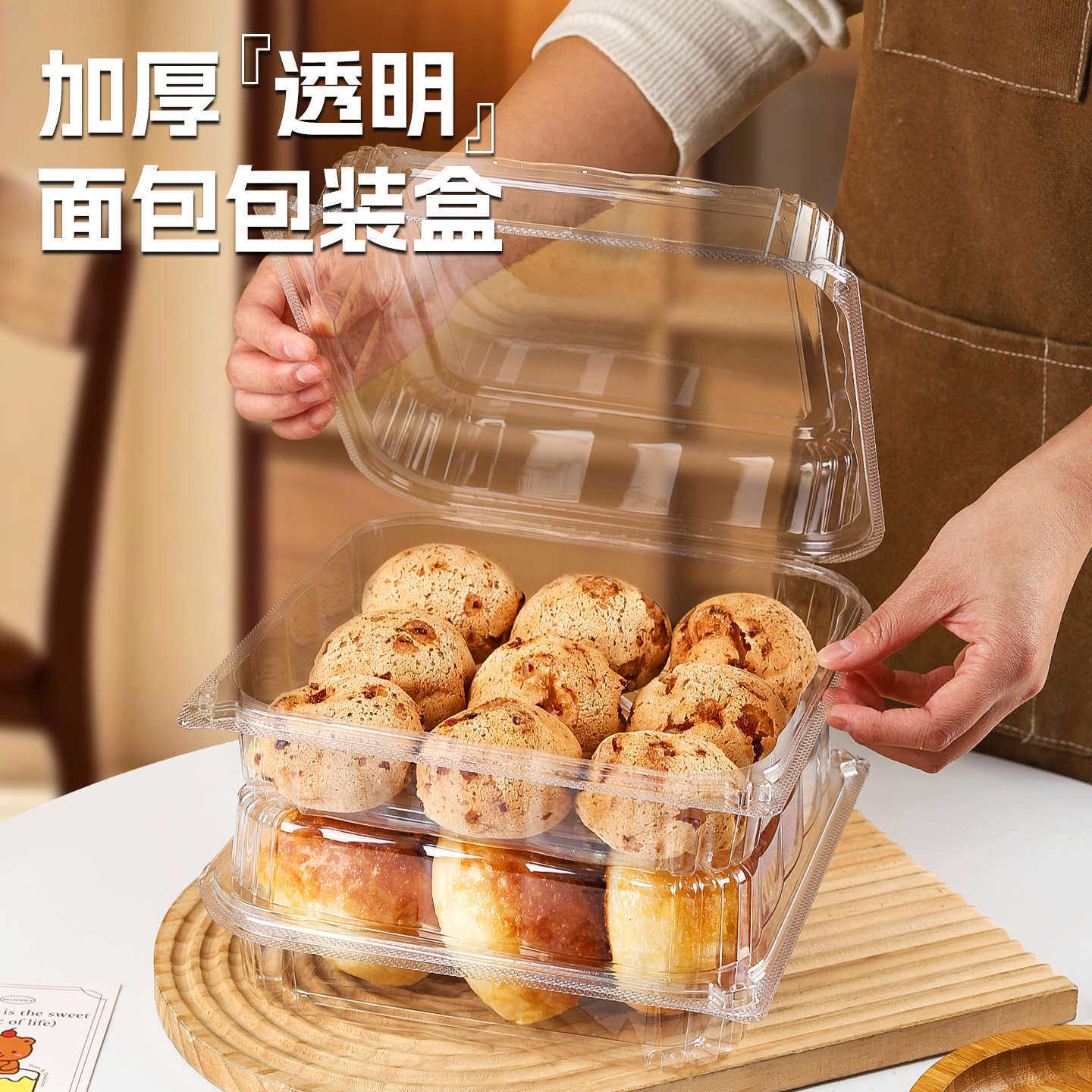 汉堡袋牛皮纸方底袋一次性加厚食品防油小吃外卖打包袋包装袋批发