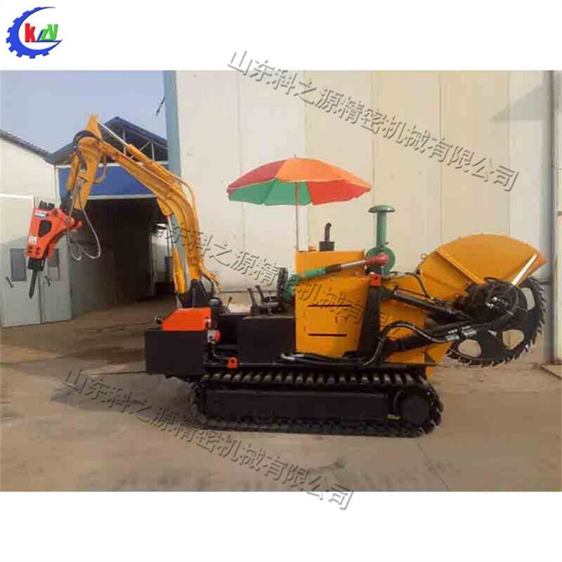 全地形履带式两头忙 圆盘挖掘开沟机Crawler type two end busy