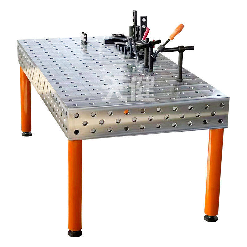 铸铁三维柔性焊接平台工装夹具生铁多孔多功能平板机器人工作台3D
