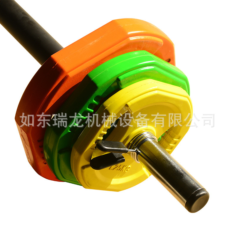 莱跳操杠铃杠铃套装10KG 健身杠铃杆举重两用