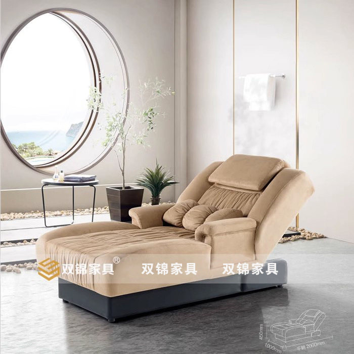 桑拿房洗浴功能休息沙发单双电机水疗会所按摩娱乐足浴洗脚SPA床
