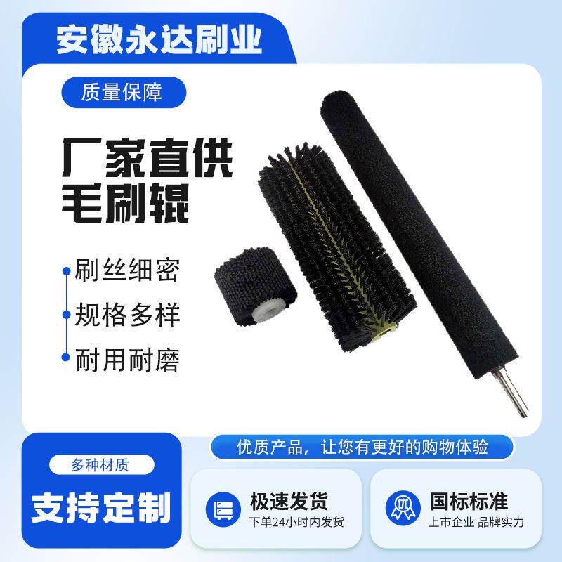 尼龙丝除尘毛刷辊水果蔬菜清洗刷辊工业机械清洗机刷辊
