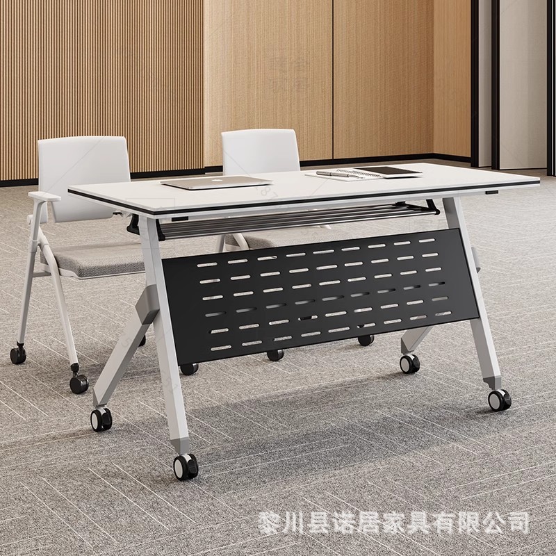 可移动会议桌组合拼接多功能办公辅导班双人课桌折叠培训桌电脑桌
