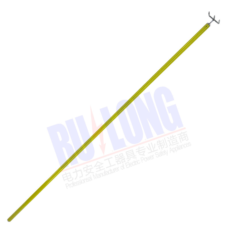 10kV带电作业绝缘三齿耙玻璃钢三齿耙头三齿扒操作杆取杂物操作杆