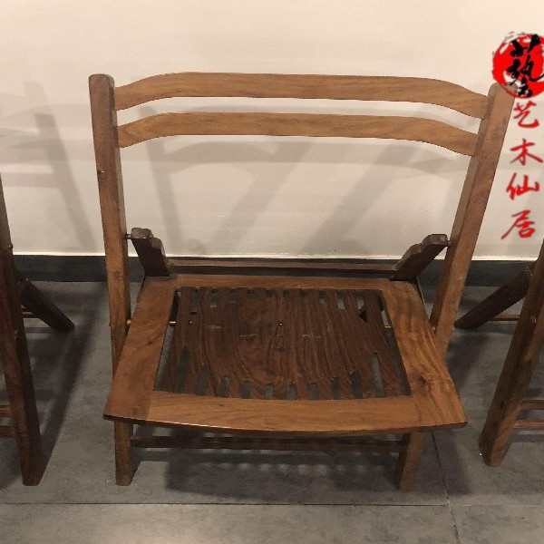 艺木仙居红木家具交椅单椅餐椅海南黄花梨实木家具