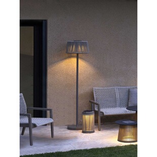 太阳能落地灯露台灯别墅院子装饰灯户外防水庭院灯室外花园氛围灯