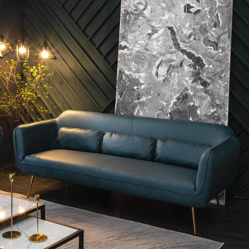 简约北欧轻奢免洗科技布单双人三人沙发椅小户型客厅公寓服装店铺