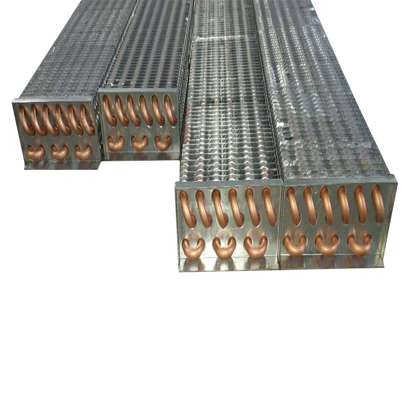 风冷翅片式蒸发器u型管式铜管铝翅片蒸发器用于制冷换热系统