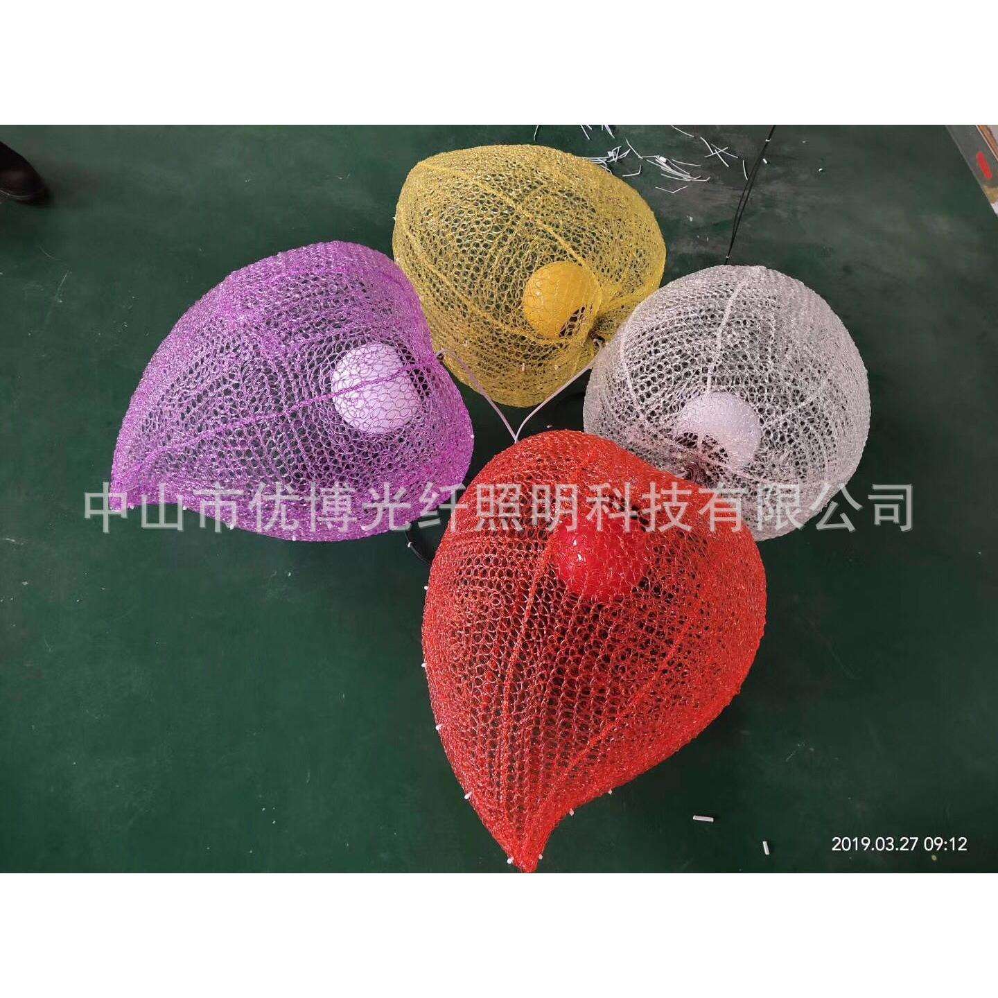 发光LED桃子灯桃心造型灯春节树木桃子挂件