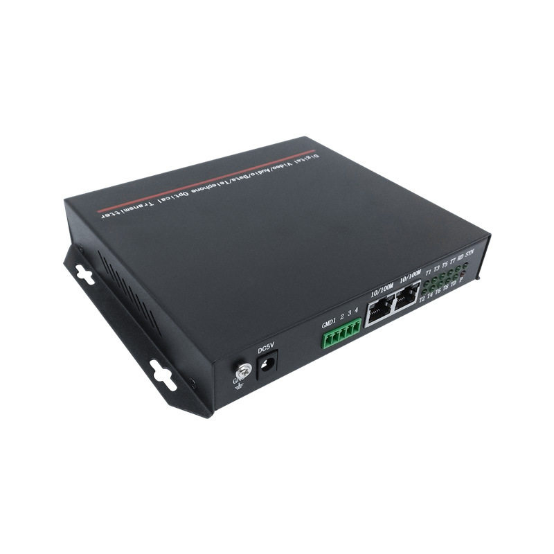 邮科YKS8T2E1SW   经济型电话光端机  8路电话网络光端机