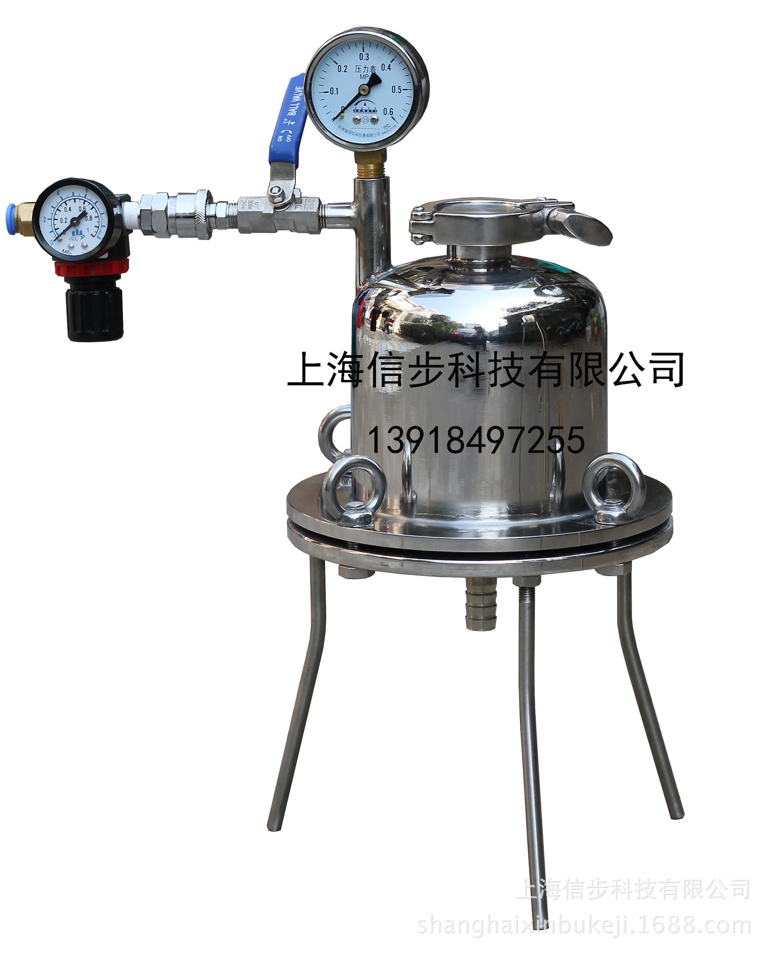 供应新型实验室无残液正压过滤器