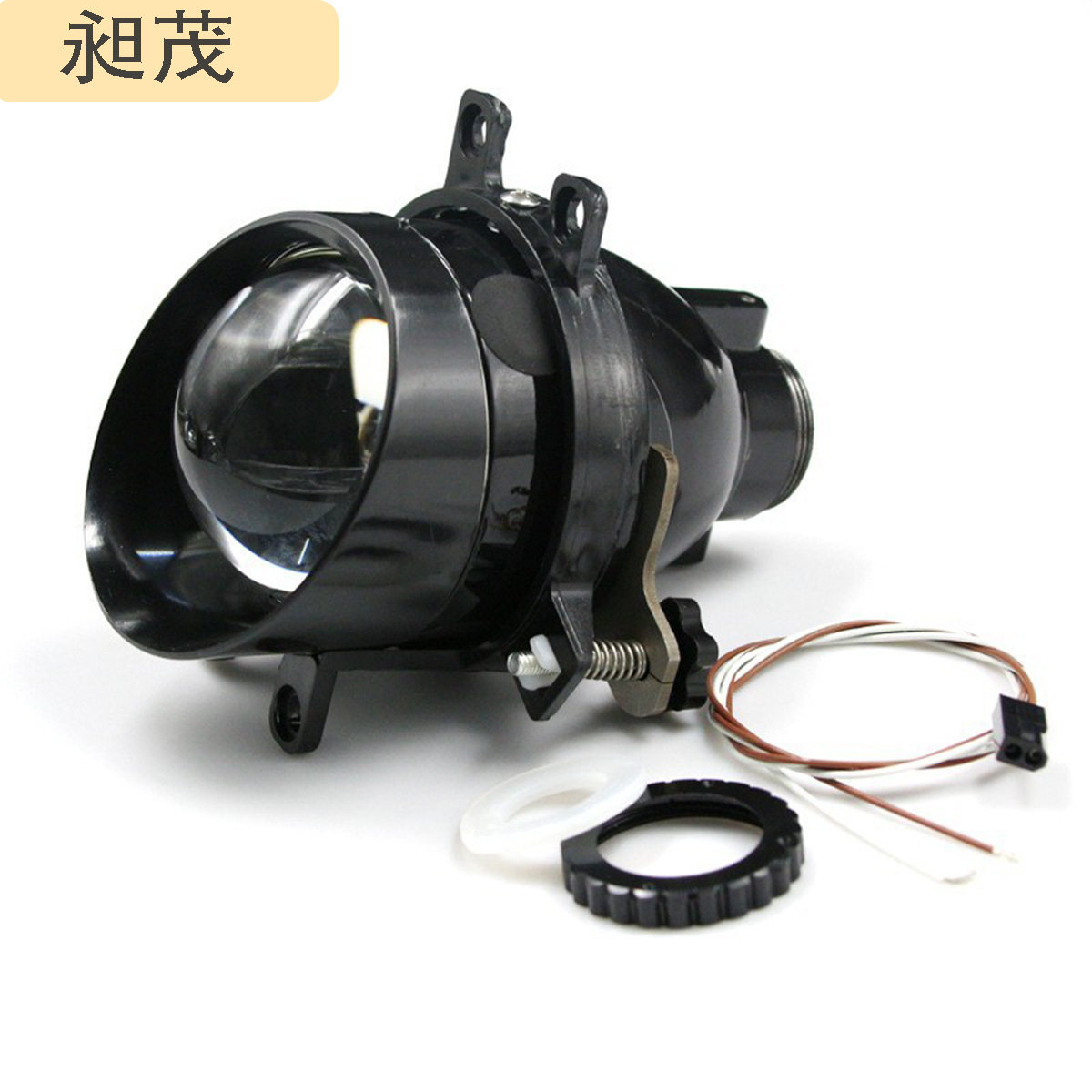 汽车led雾灯双光透镜远近一体白光 黄光改装前雾灯鱼眼灯超亮防水