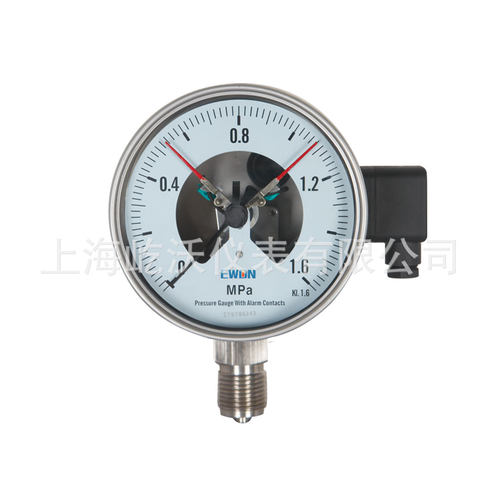 不锈钢电接点压力表 YXC-100H 1.6MPA 本色亚光厂家供应YXC-100BF