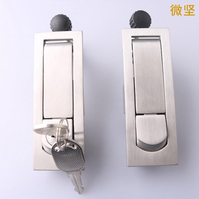 MS606-1-2按钮弹跳平面锁工业配电箱柜门锁工业机械设备铁皮柜锁