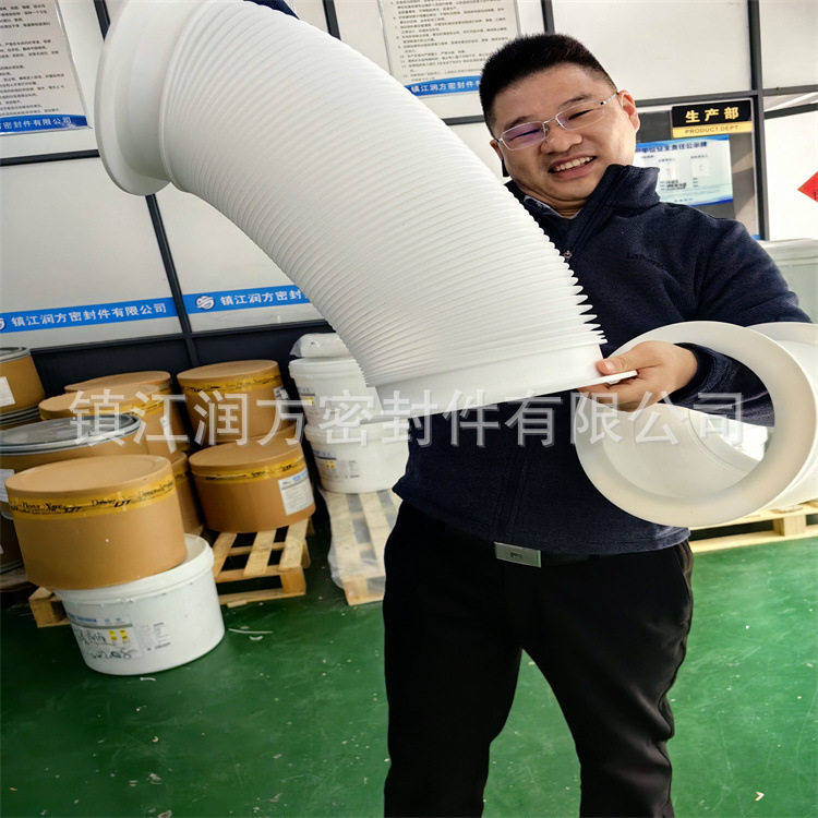 供应聚四氟乙烯PTFE波纹软管四氟软连接PTFE化工厂防腐蚀波纹