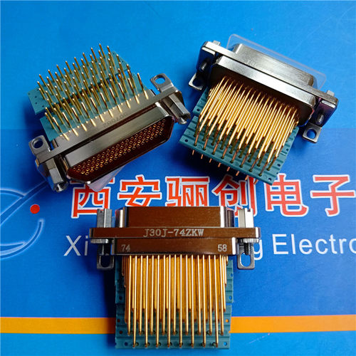 J30J线夹合件-74芯胶密封压接型J30J-74A1现货矩形连接器