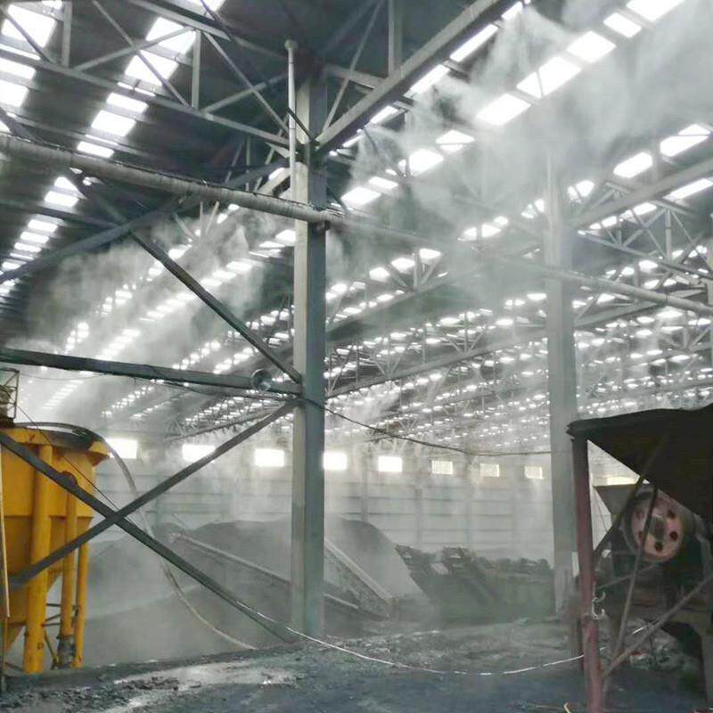 厂房除尘降温车间喷淋系统工地围挡喷淋造雾砂石煤场降尘设备