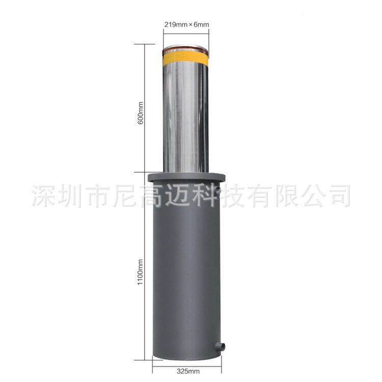 液压防撞柱电动一体式全自动升降防恐路桩圆桶不锈钢隔离止车柱