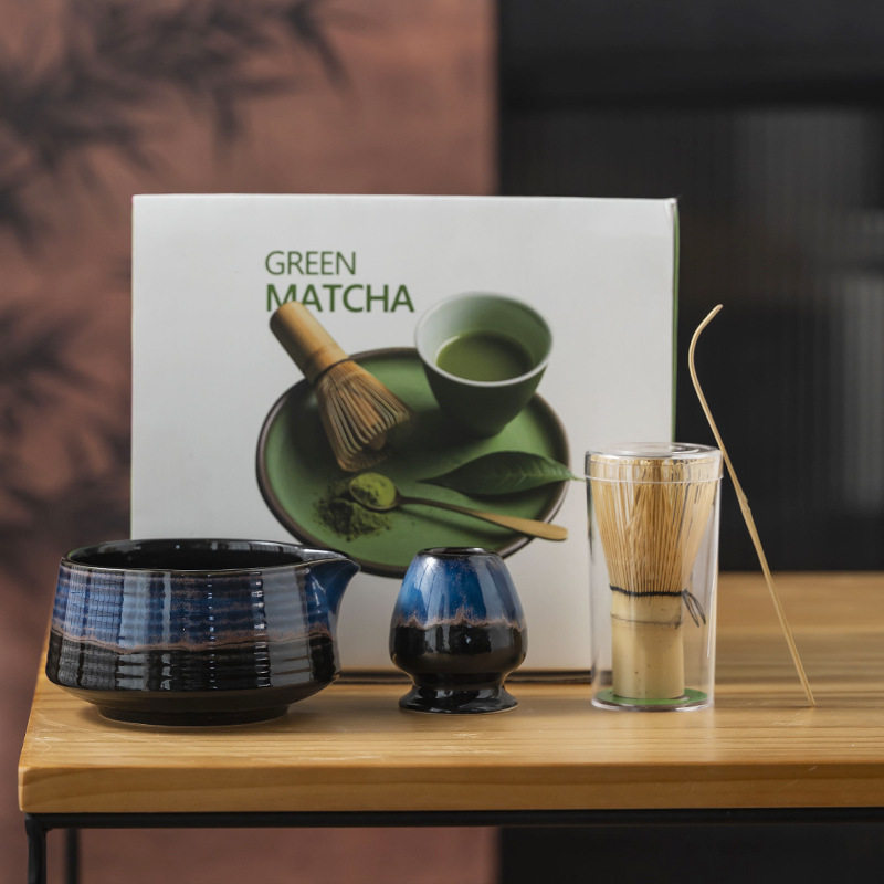 新款日式点茶碗手工复古抹茶碗陶瓷干泡碗仿宋代点茶工具茶道配件