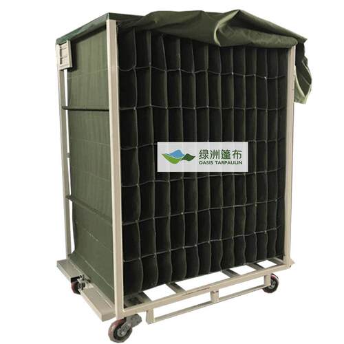 电子汽车零部件周转车布袋物流台车工位车布袋帆布格工装袋