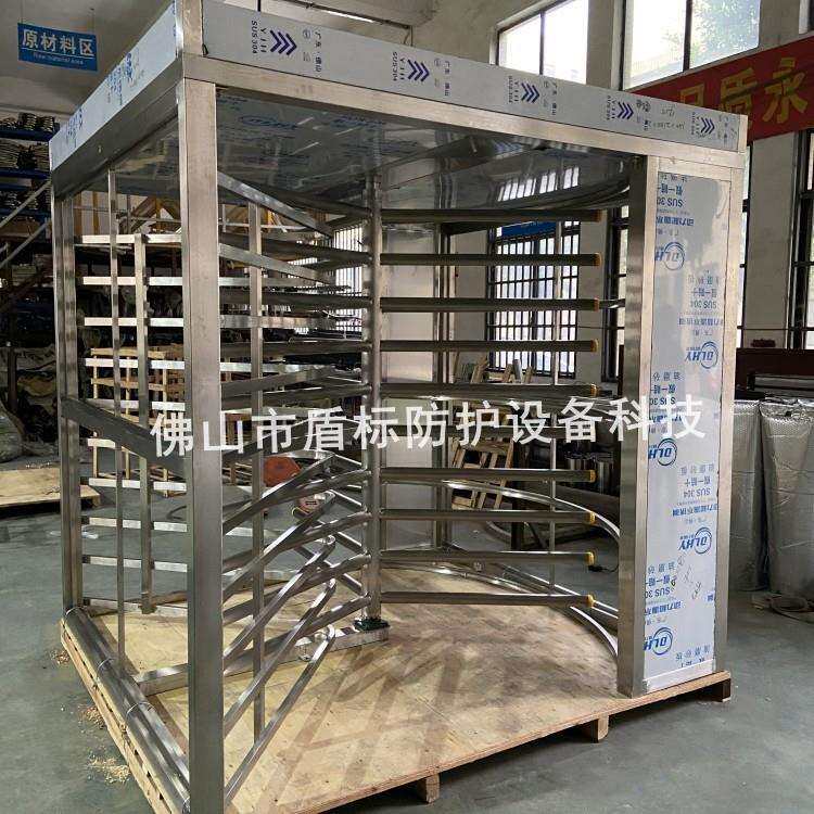 工厂生产全高十字转闸门不锈钢栅栏防尾随栅栏滚闸电动出入口转闸