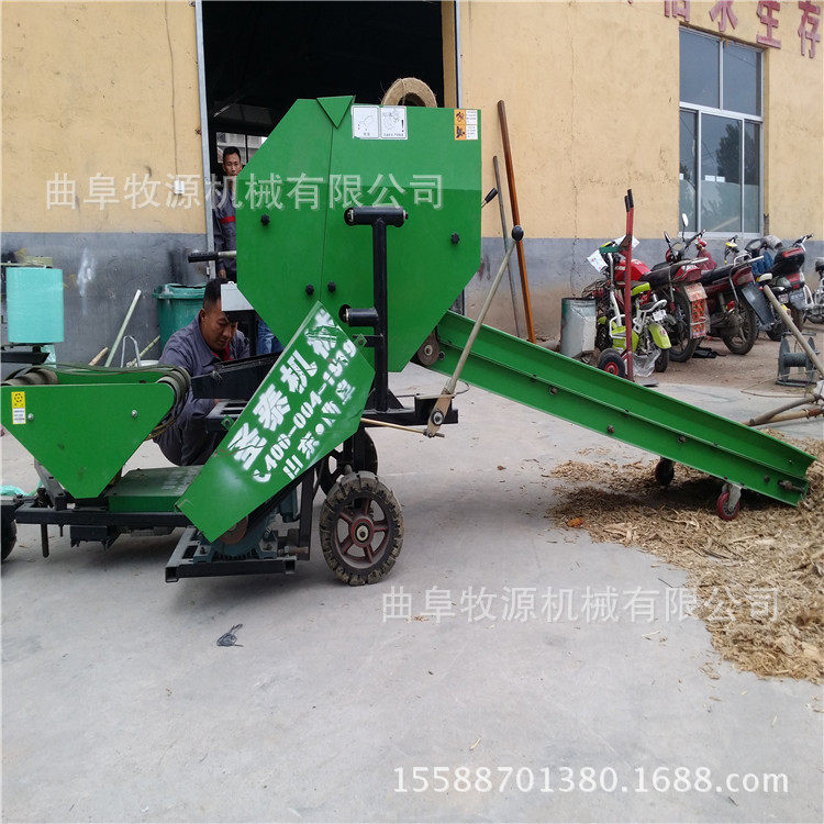 半自动打包机 曲阜牧源玉米秸秆粉碎打捆包膜机 手动开关舱