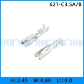 C3.5A 镀锡对插公母 621 连接器插簧 插片 连绕端子 接线端