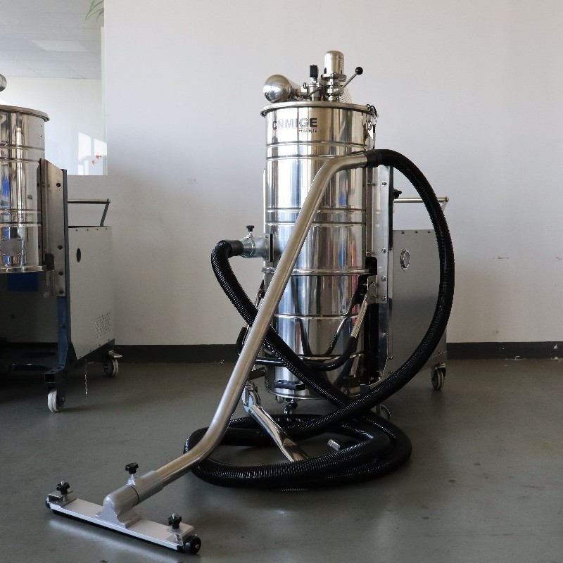 304不锈钢工业大型脉冲吸尘器7.5KW铁粉石墨打磨粉尘颗粒吸尘器