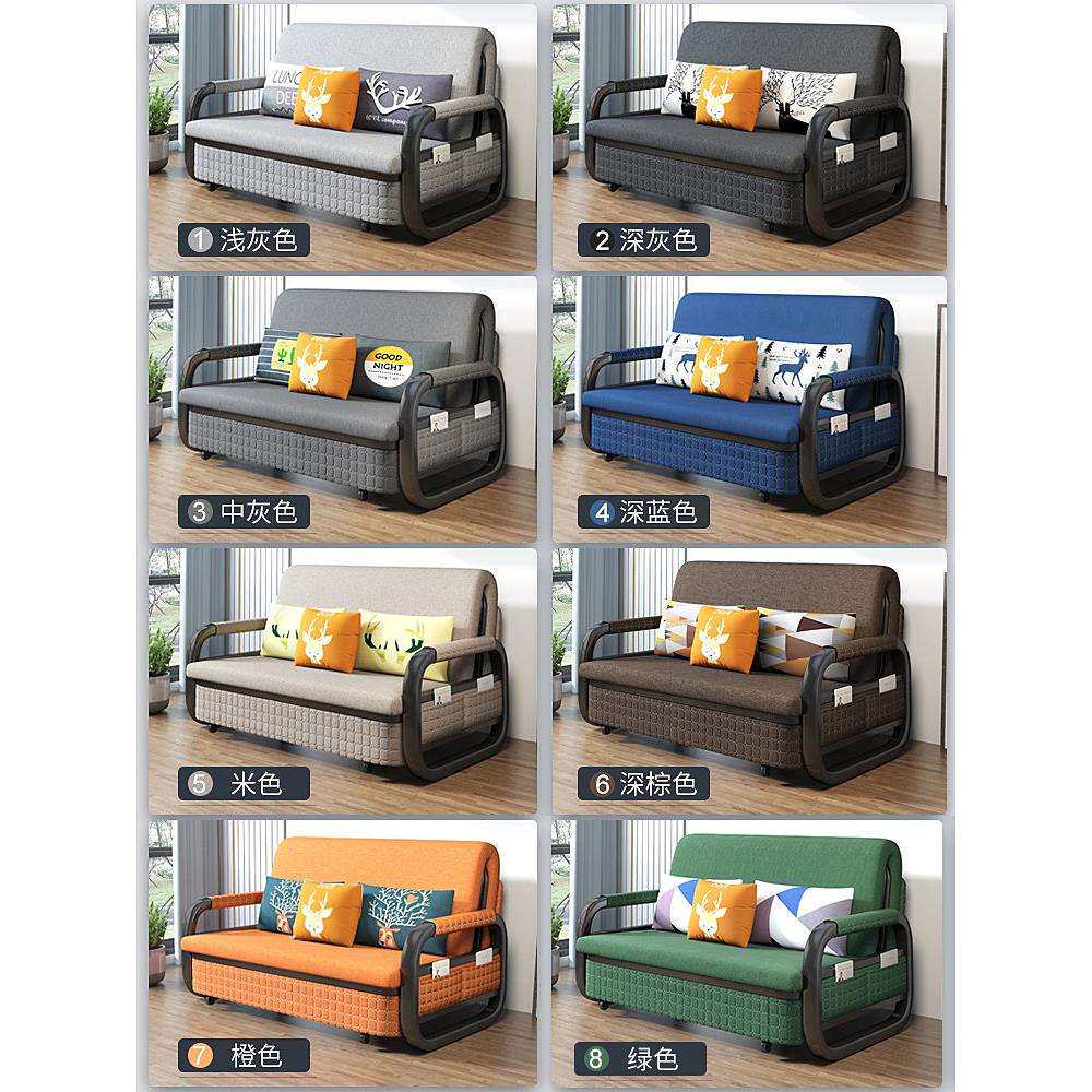 沙发床可折叠两用多功能收纳可伸缩阳台单人双人客厅小户型网红款