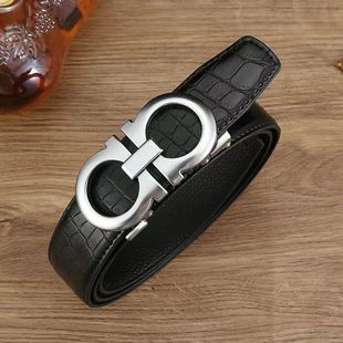 2025年新款皮带男款真皮自动扣正品牛皮男士腰带奢侈品男士皮带