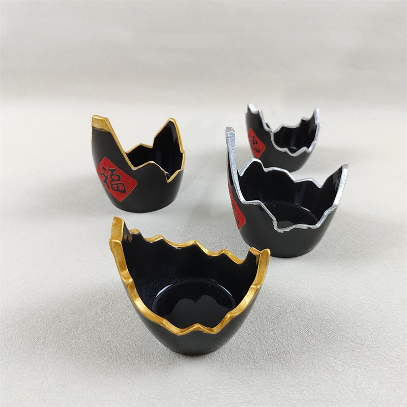 海鲜资造干冰瓶刺身小碗摆件东星斑和牛摆盘装饰道具金福缸小缸