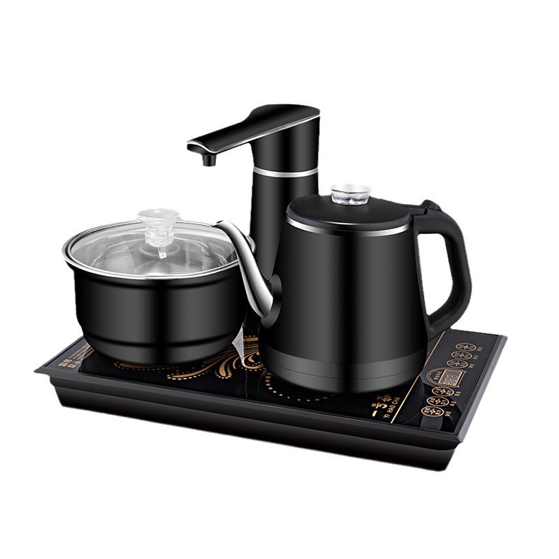 23x37电茶炉嵌入式超薄防干烧水壶电热家用茶台自动顶部上水双层