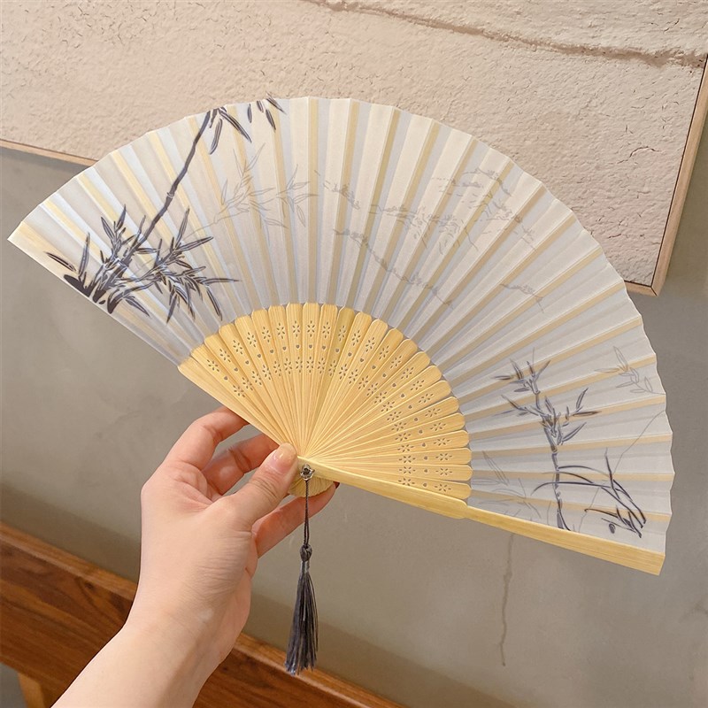 中国风小扇子夏天古风随身携带折扇新中式便携汉服旗袍马面裙扇子