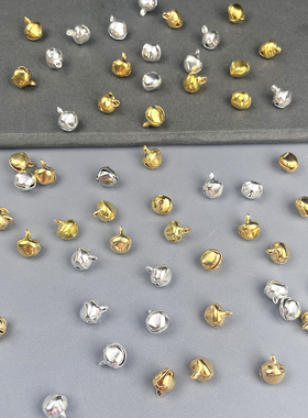 混装6/8mm水滴铁铃铛DIY古风发夹飘带铃铛装饰挂件手链饰品配件