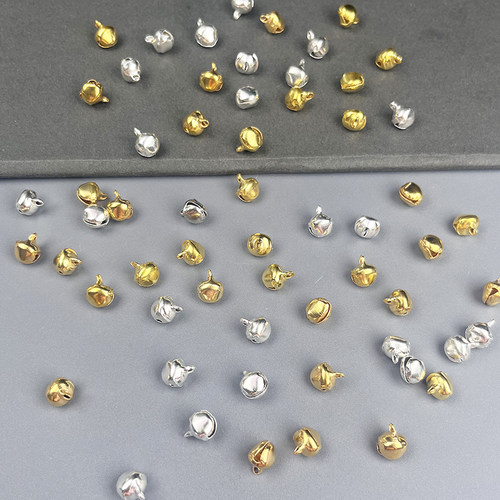 混装6/8mm水滴铁铃铛DIY古风发夹飘带铃铛装饰挂件手链饰品配件