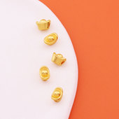 保色古法哑金铜钱币元 宝手工DIY编织手绳饰品配件吊坠手工编织