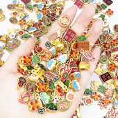 古法沙金diy饰品配件中式 系列滴油大小孔挂件吊坠饰品摆摊小商品