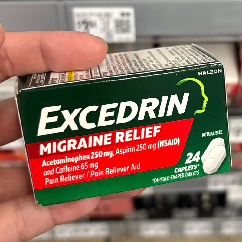 美国直邮 Excedrin偏头痛止痛片 埃克塞德林头痛关节痛镇痛药