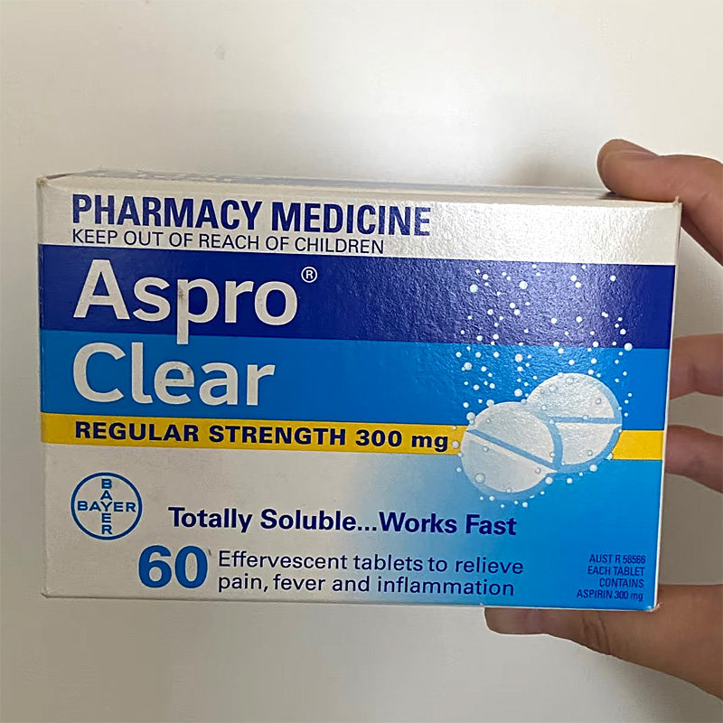 澳洲直邮 拜耳Aspro Clear泡腾片阿司匹林泡腾片退烧止痛消炎药1