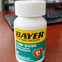 美国直邮溯源 Bayer阿司匹林肠溶片低剂量81mg拜耳心脑血管药1