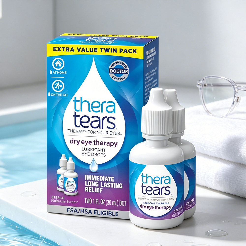 美国直邮 Thera Tears干眼眼药水 缓解眼干眼涩炎症血丝眼痒1