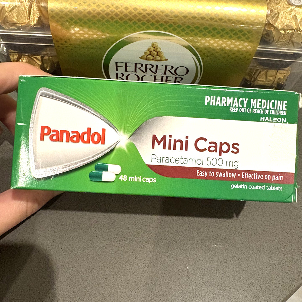 澳洲直邮PANADOL扑热息痛迷你胶囊头疼发烧流鼻涕喉咙痛感冒咳嗽1