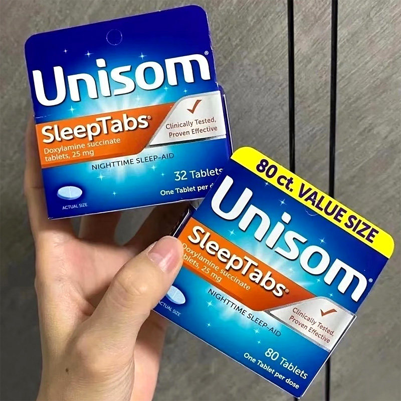 美国直邮Unisom琥珀酸多西拉敏助眠片失眠孕期呕吐恶心孕反止吐1