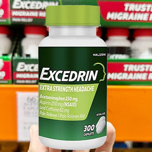 ●美国产地溯源●Excedrin止痛片 埃克塞德林止痛药加强版300粒