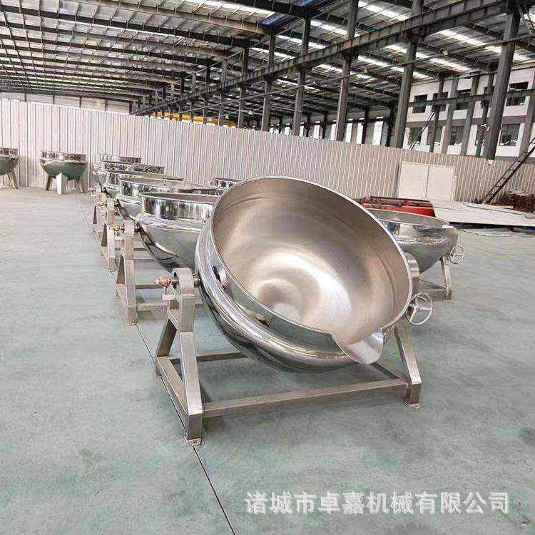 商用大型牛肉夹层锅牛蹄筋卤煮锅蒸汽加热多种型号不锈钢夹层锅