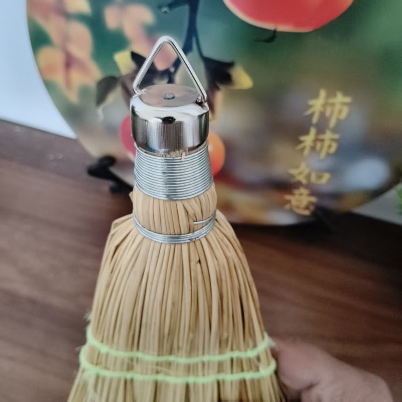 跨境现货短柄铁杆高粱苗小笤帚沙发桌面案板打扫老式软扫把