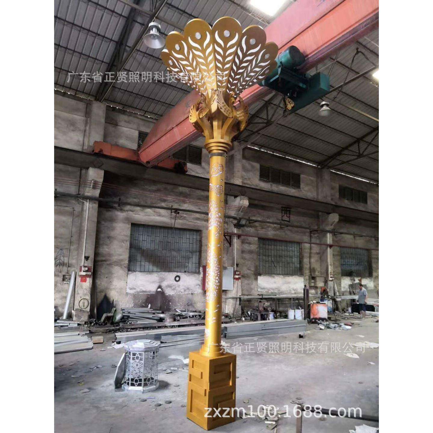 非标定制5米凤凰灯LED七彩渐变灯户外景观灯凤凰孔鸟灯