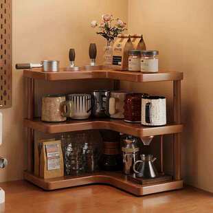 新款转角桌面置物架多层收纳架厨房家用三角收纳架桌上书架储物架